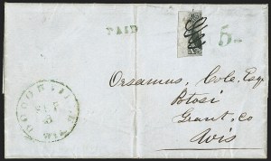 Sale 1159, Lot 32, 1847 Issue (Scott 1-2)