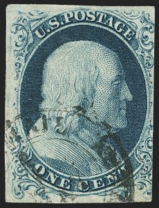Sale 1159, Lot 38, 1851-56 Issue (Scott 5-17)