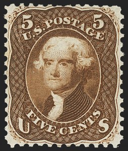 Sale 1159, Lot 81, 1861 First Designs and Colors (Scott 55-62)