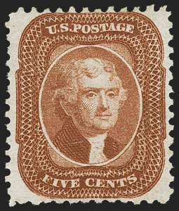 Sale 1162, Lot 118, 1875 Reprint of 1857-60 Issue (Scott 40-47)