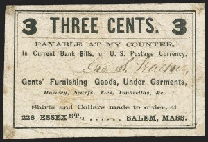 Sale 1162, Lot 159, Postage Currency and Encased Postage