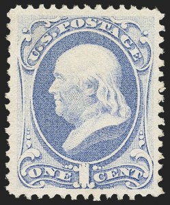 Sale 1162, Lot 240, 1870-71 National Bank Note Co. Grilled Issue (Scott 134-155)