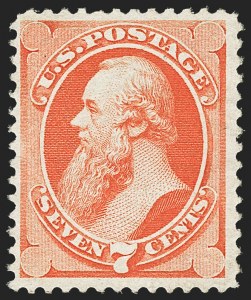 Sale 1162, Lot 242, 1870-71 National Bank Note Co. Grilled Issue (Scott 134-155)