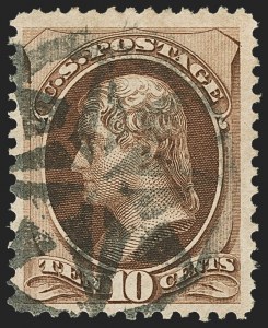 Sale 1162, Lot 243, 1870-71 National Bank Note Co. Grilled Issue (Scott 134-155)
