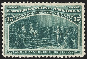 Sale 1162, Lot 325, 1893 Columbian Issue (Scott 230-245)