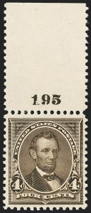 Sale 1162, Lot 361, 1895 Watermarked Bureau Issue (Scott 264-278)