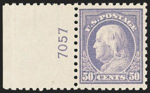 Sale 1162, Lot 501, 1912-15 Washington-Franklin Issues (Scott 405-461)