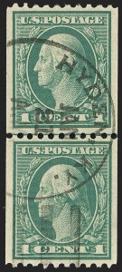 Sale 1162, Lot 509, 1912-15 Washington-Franklin Issues (Scott 405-461)
