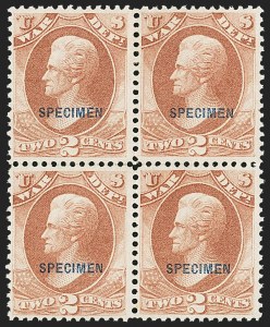 Sale 1162, Lot 722, Official Special Printings (O)