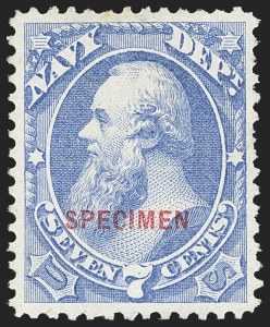 Sale 1162, Lot 724, Official Special Printings (O)