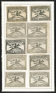 Sale 1162, Lot 784, Carriers and Locals, Officoal Seal, Sanitary Fair