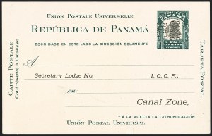 Sale 1162, Lot 866, U.S. Possessions - Canal Zone Postal Cards and Postal Stationery