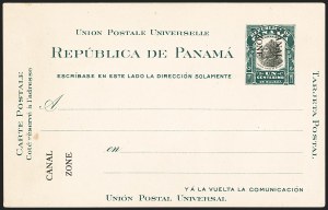 Sale 1162, Lot 873, U.S. Possessions - Canal Zone Postal Cards and Postal Stationery