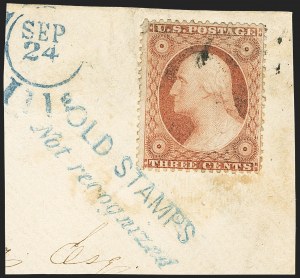 Sale 1162, Lot 92, 1857-60 Issue (Scott 18-39)