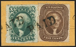 Sale 1162, Lot 98, 1857-60 Issue (Scott 18-39)