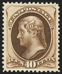 Sale 1163, Lot 126, 1873-75 Continental Bank Note Co. Issue (Scott 156-166, 178-179)