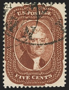 Sale Number 1163, Lot Number 30, 1857-60 Issue (Scott 19-39)