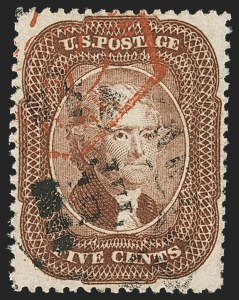 Sale 1163, Lot 31, 1857-60 Issue (Scott 19-39)