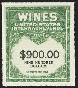 Sale 1164, Lot 509, Wine Stamps - 1942 Issue