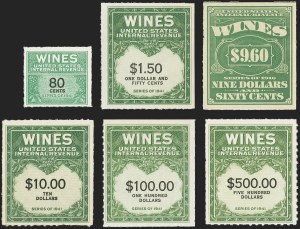 Sale 1164, Lot 519, Wine Stamps - 1949 Issue, 1951-54 Issue, Balance