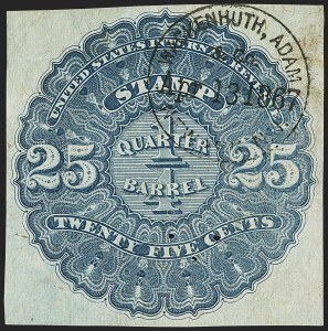 Sale 1164, Lot 526, Beer Stamps - 1866 Issue