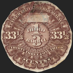 Sale 1164, Lot 532, Beer Stamps - 1867 Issue