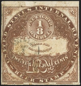 Sale 1164, Lot 536, Beer Stamps - 1870 Issue