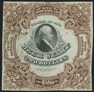 Sale 1164, Lot 555, Beer Stamps - 1871 Issue