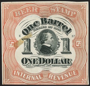 Sale 1164, Lot 563, Beer Stamps - 1878 Issue