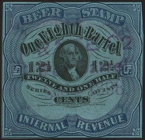 Sale 1164, Lot 568, Beer Stamps - 1898 Provisional Issue
