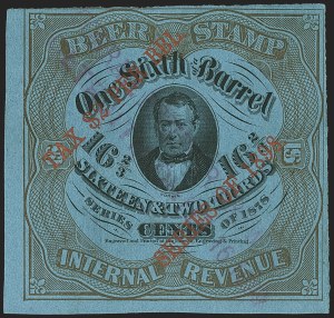 Sale 1164, Lot 570, Beer Stamps - 1898 Provisional Issue
