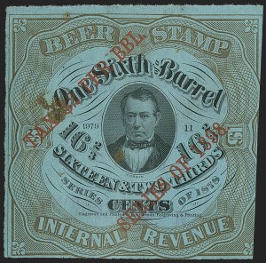 Sale 1164, Lot 573, Beer Stamps - 1898 Provisional Issue