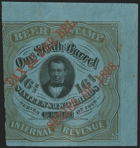 Sale 1164, Lot 587, Beer Stamps - 1898 Provisional Issue