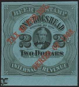 Sale 1164, Lot 591, Beer Stamps - 1898 Provisional Issue