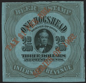 Sale 1164, Lot 596, Beer Stamps - 1898-1902 Issues