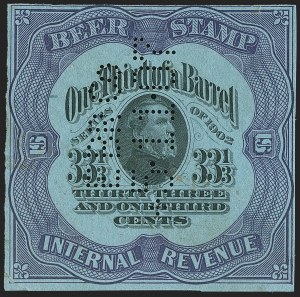 Sale 1164, Lot 600, Beer Stamps - 1898-1902 Issues