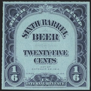 Sale 1164, Lot 620, Beer Stamps - 1914 Provisional Issue, 1914 Issue