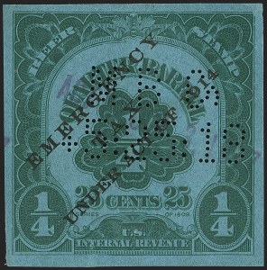 Sale 1164, Lot 627, Beer Stamps - 1917 Provisional Issue