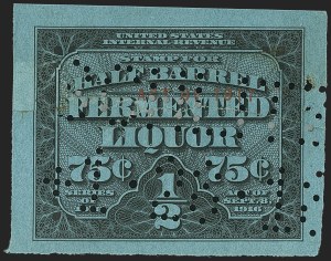 Sale 1164, Lot 630, Beer Stamps - 1917 Provisional Issue