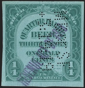 Sale 1164, Lot 641, Beer Stamps - 1918 Provisional Issue