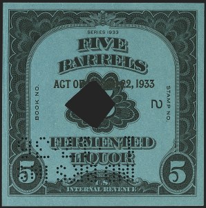 Sale 1164, Lot 665, Beer Stamps - 1933 Issue