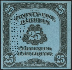 Sale 1164, Lot 671, Beer Stamps - 1933 Issue