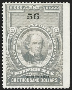 Sale 1164, Lot 708, Silver Tax - 1941 Issue