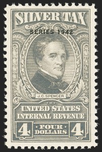 Sale 1164, Lot 709, Silver Tax - 1942 Issue