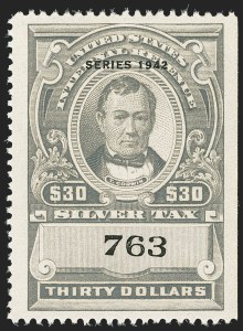 Sale 1164, Lot 714, Silver Tax - 1942 Issue