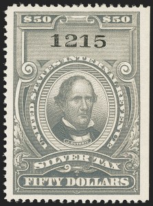 Sale 1164, Lot 722, Silver Tax - 1944 Issue, Balance of the Inman Collection