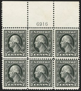 Sale 1166, Lot 1008, 1912-14 Washington-Franklin Issue (Scott 405-423)