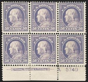 Sale 1166, Lot 1021, 1912-14 Washington-Franklin Issue (Scott 405-423)