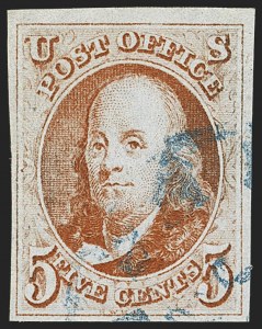 Sale 1166, Lot 563, 5c 1847 Issue (Scott 1)