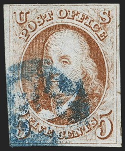 Sale 1166, Lot 567, 5c 1847 Issue (Scott 1)